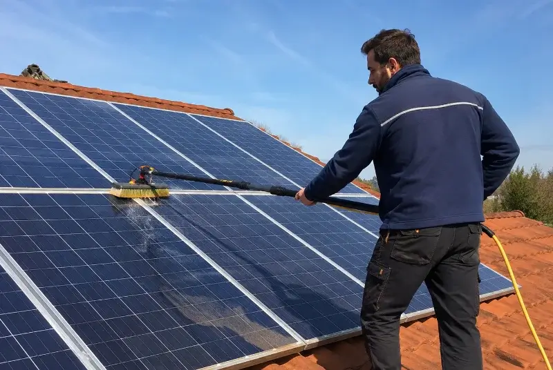 Nettoyage et entretien de panneaux solaires à la Gaubretière