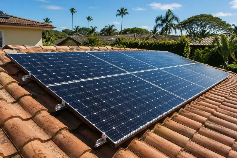 Installation de panneaux solaires à la Gaubretière